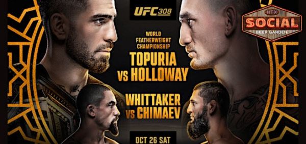 Список участников турнира UFC 308